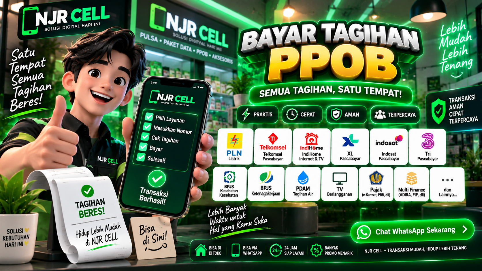 Bayar Tagihan PPOB NJR CELL